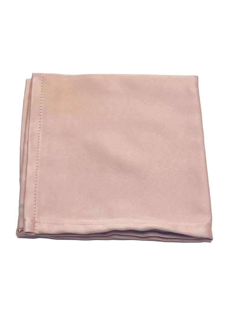 Houseofcuff Dasi Kupu Bowtie Pocket Square Saputangan Rose Gold A12