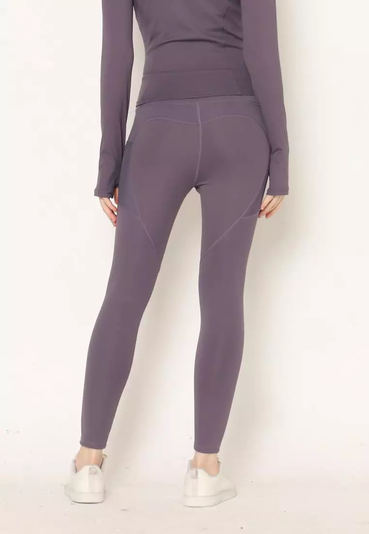 FITWEAR - ROSE SPORT LEGGING POCKET PJ MEDIUM WAIST - AMETHYST