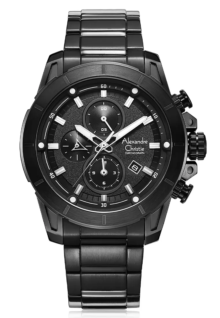 Alexandre christie chronograph black cheap