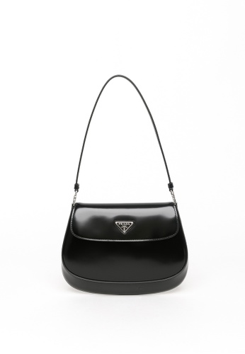 Prada Prada Cleo Brushed Leather Shoulder Bag With Flap Shoulder bag |  ZALORA Malaysia