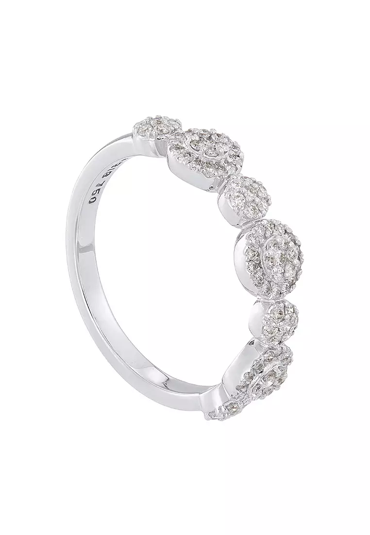 HABIB Diamond Ring in 750/18K White Gold 272220225