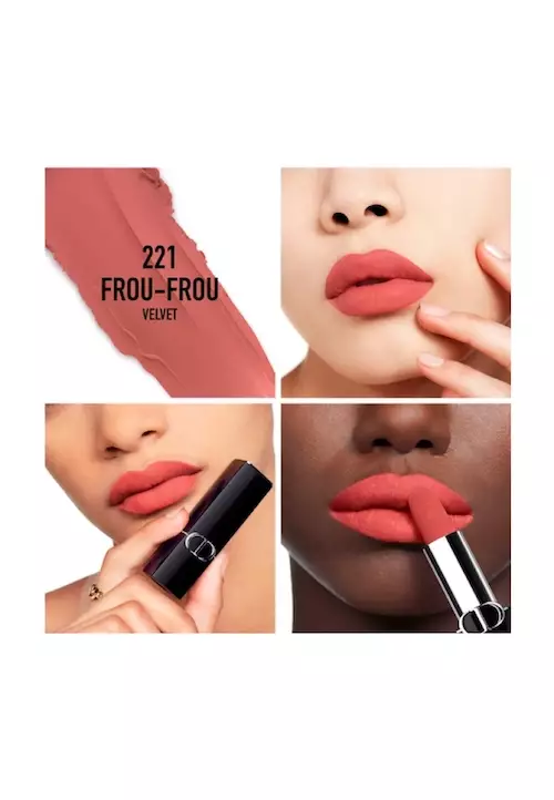 Dior Rouge Lipstick 221 Frou-Frou Velvet Finish