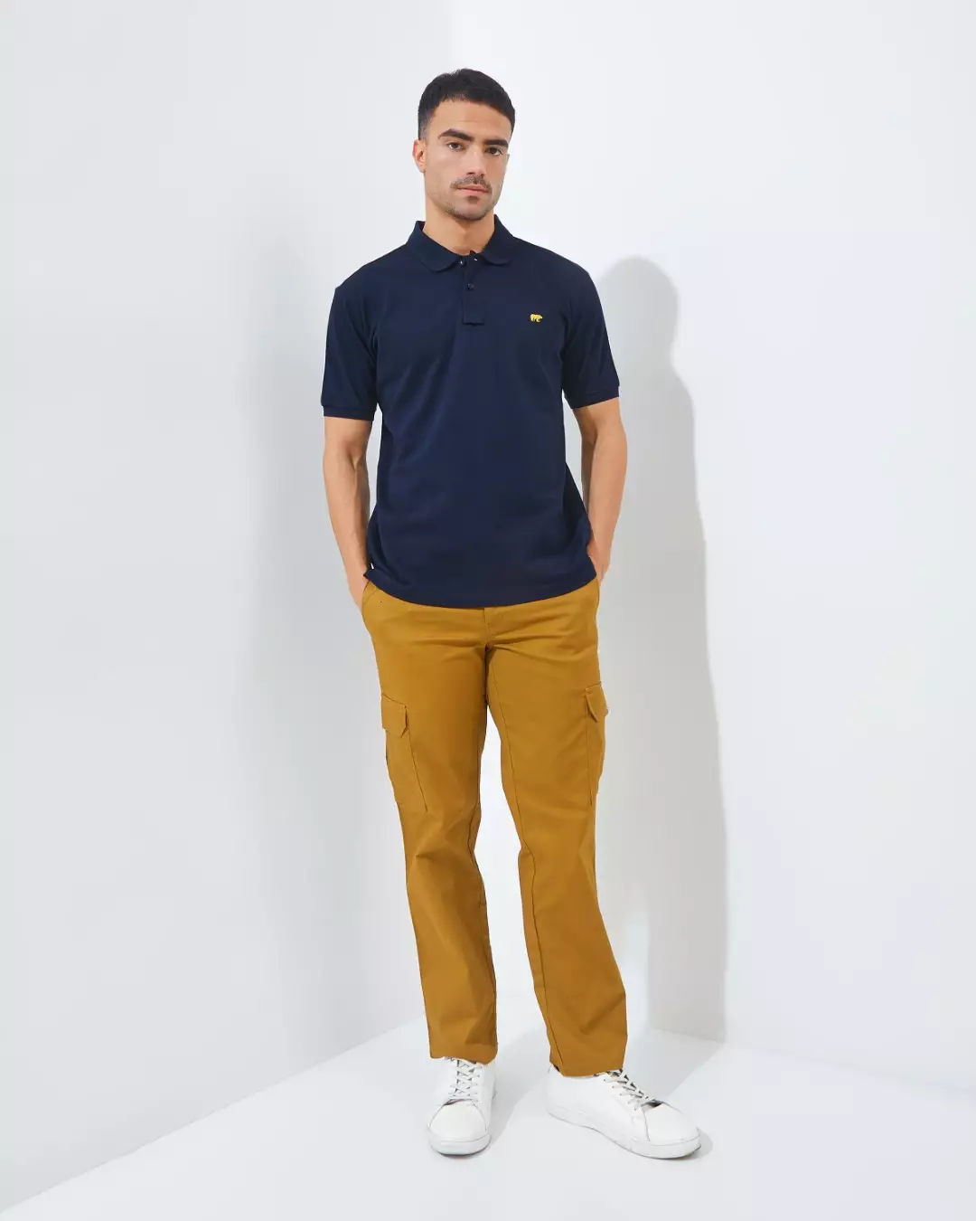 Jack Nicklaus Luther Polo Shirt Pria Regular Fit Navy Colour Navy