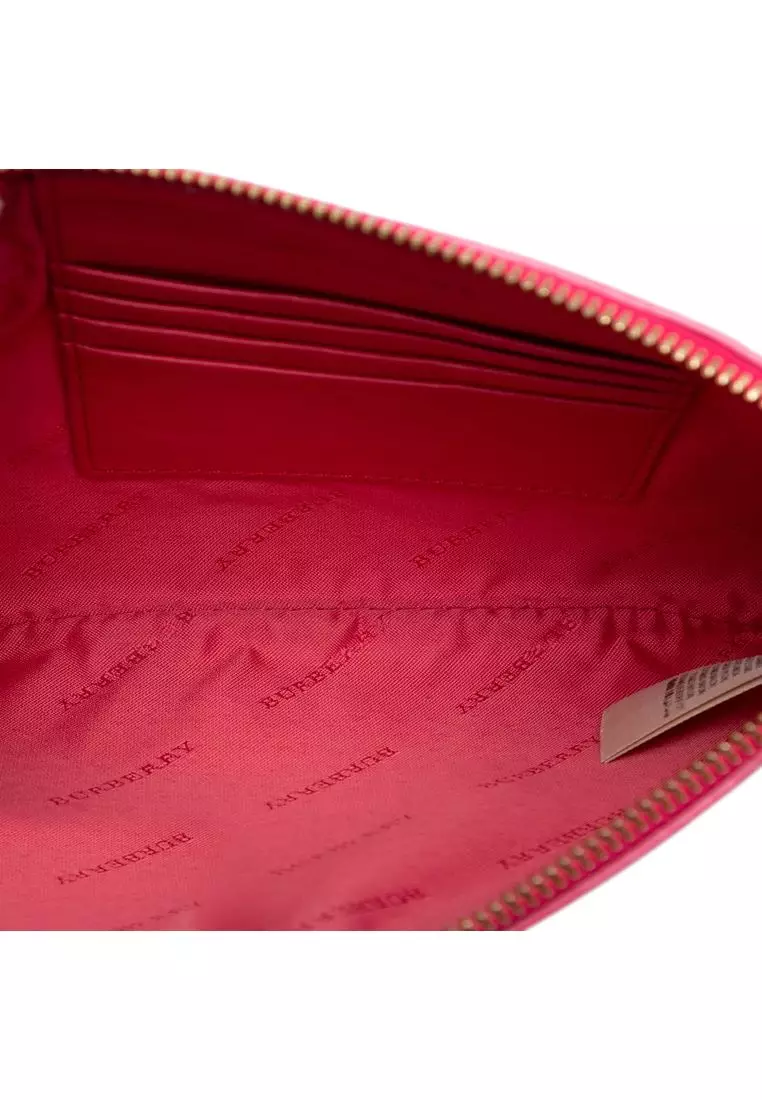 Pre-Loved Burberry Haymarket Check Nylon Peyton Crossbody