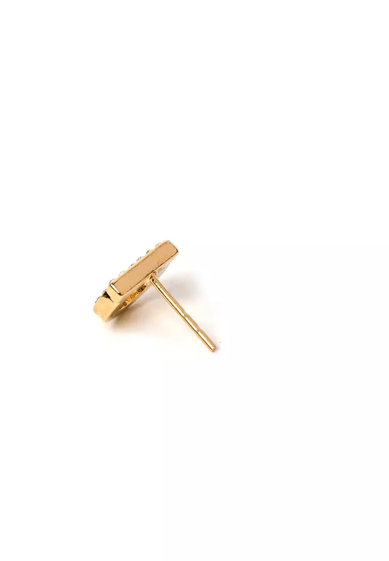 Brass Stud Earrings