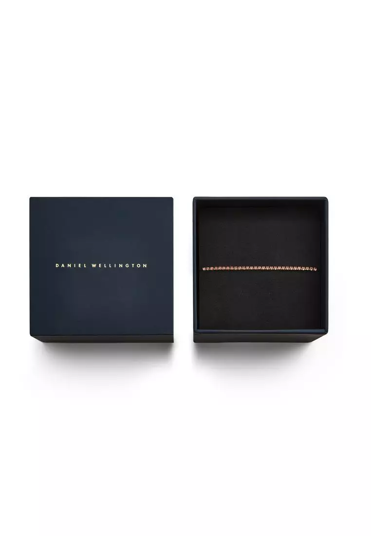 Classic Tennis Bracelet Apricot Gold - Unisex Bracelet for women and men stainless steel Bracelet DW Official Authentic Original 手鍊 不鏽鋼手鍊 DW 官方正品原裝