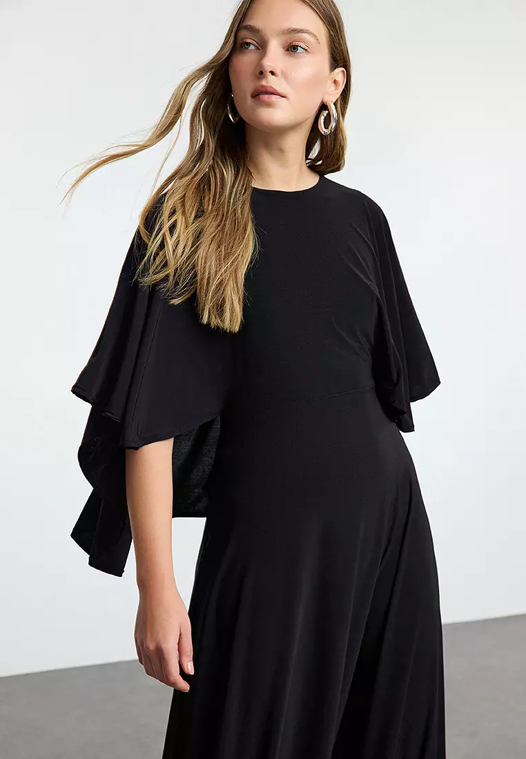 Maxi Three Quarter Sleeve Relaxed Dress