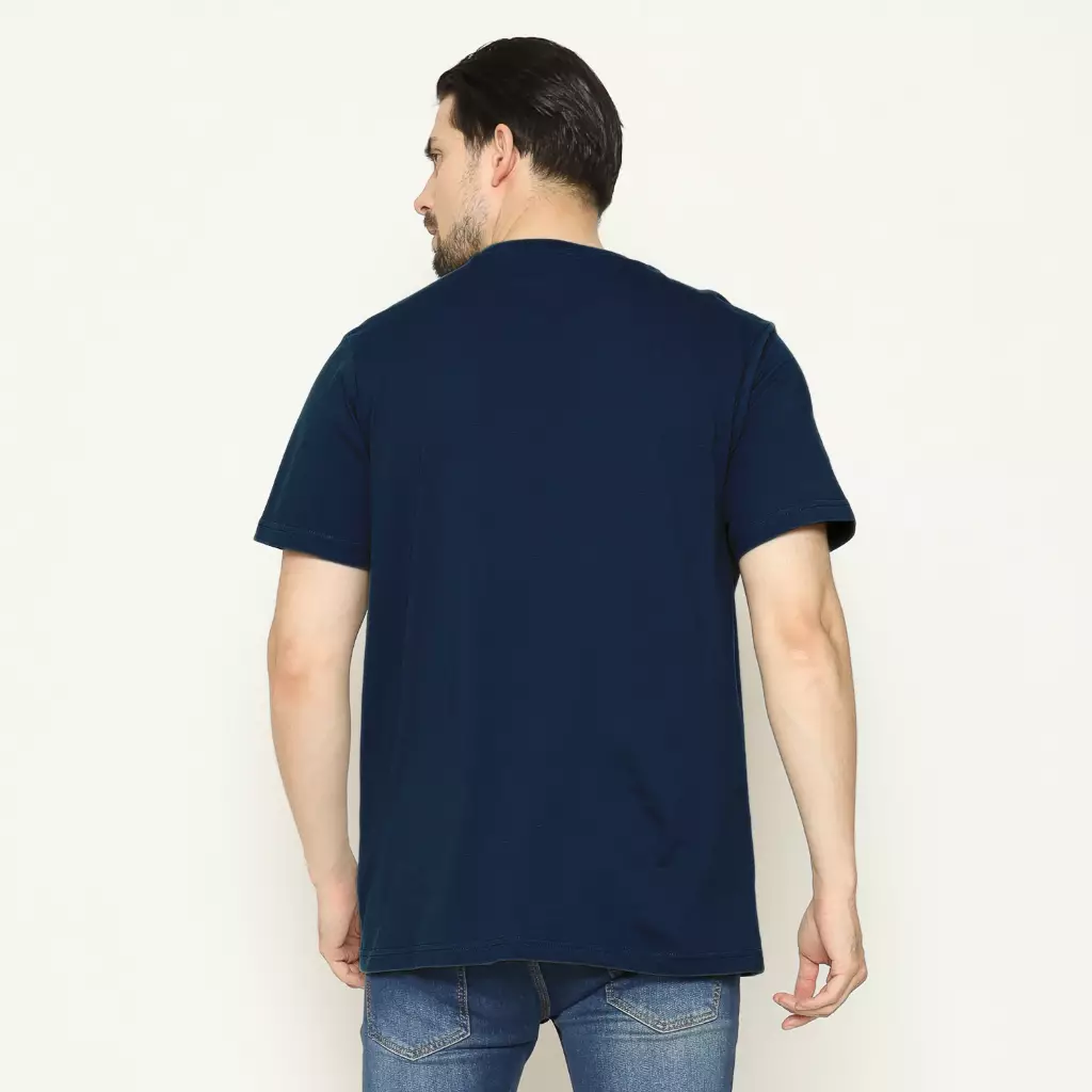 Hammer Men Graphic T-Shirt | Kaos Grafis Pria Reguler Lengan Pendek Navy Z1TI048N1