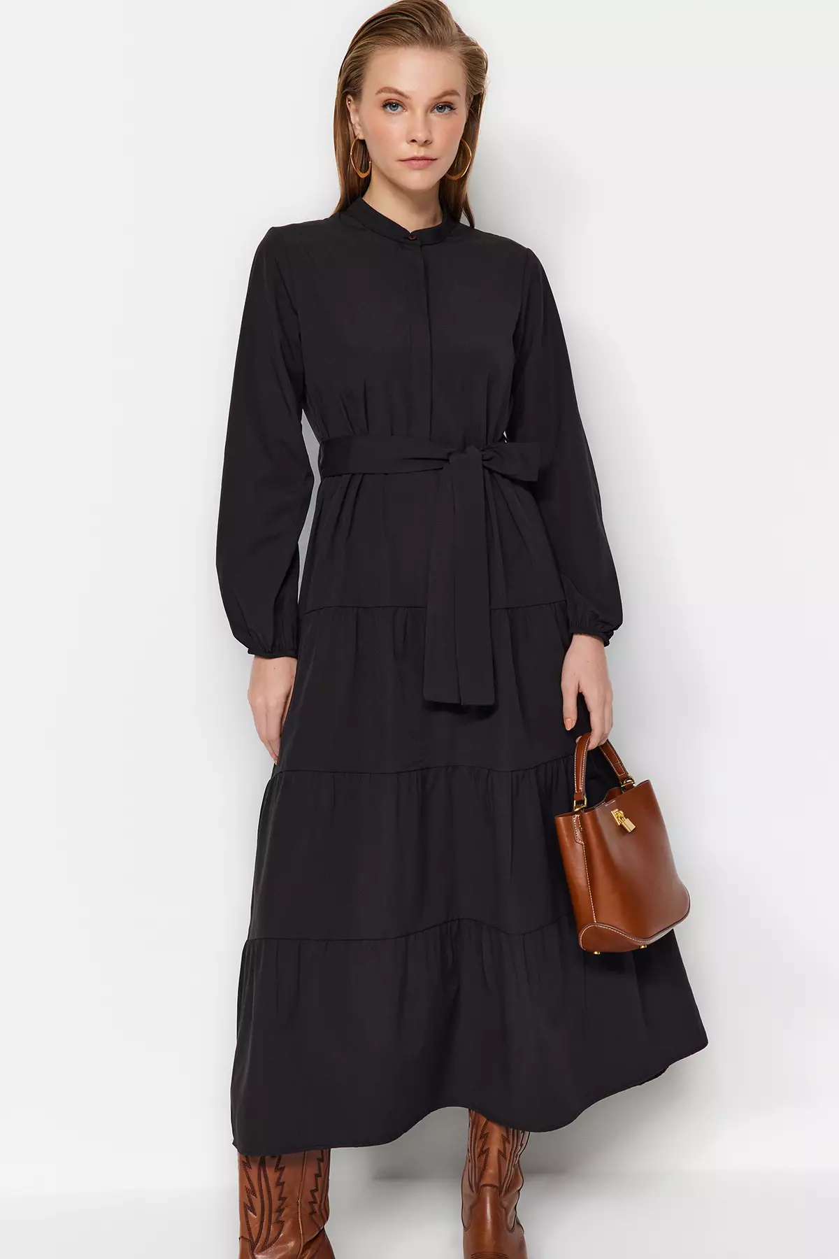 Belted Maxi Dress
