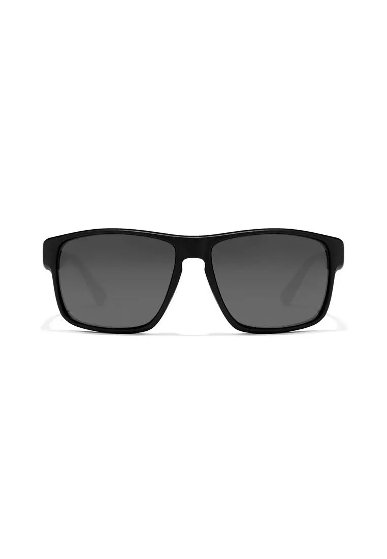 HAWKERS Black Dark FASTER Sunglasses for Men and Women. UV400 Protection. Official Product Designed in Spain