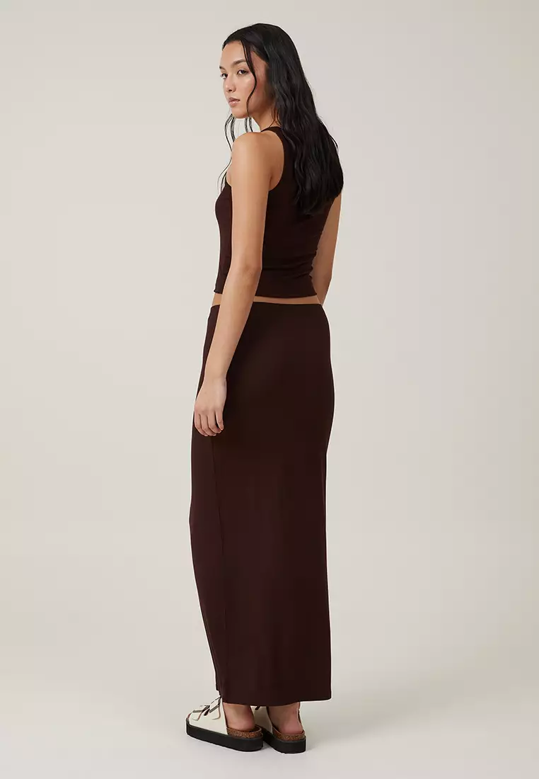 Buy Cotton On Staple Rib Maxi Skirt 2024 Online | ZALORA Philippines