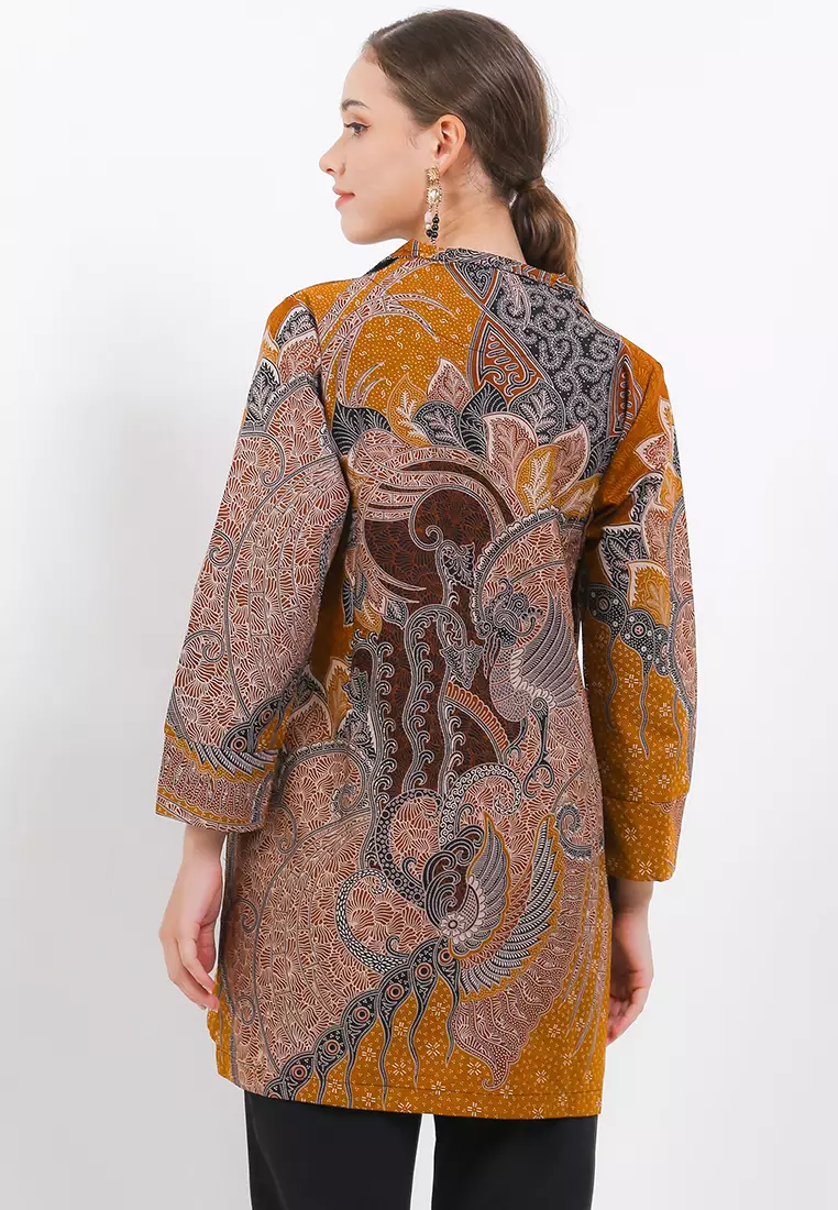 BATIK TALENTA EXCLUSIVE batik wanita blous TRKTA YELLOW
