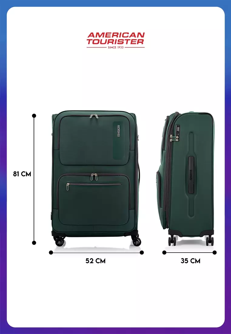 American Tourister Koper Softcase Maxwell Large 30 Exp TSA V2 - Green
