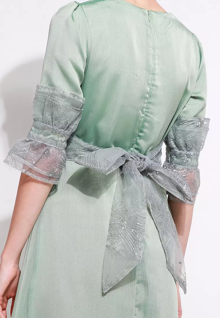 Chanira Festive Perl Gamis-Pastel Green