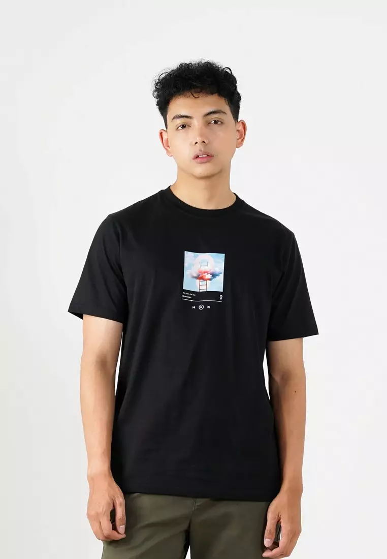 Greenlight Men's T-Shirt Short Sleeve Regular Fit Cotton Cloud OL-C250325