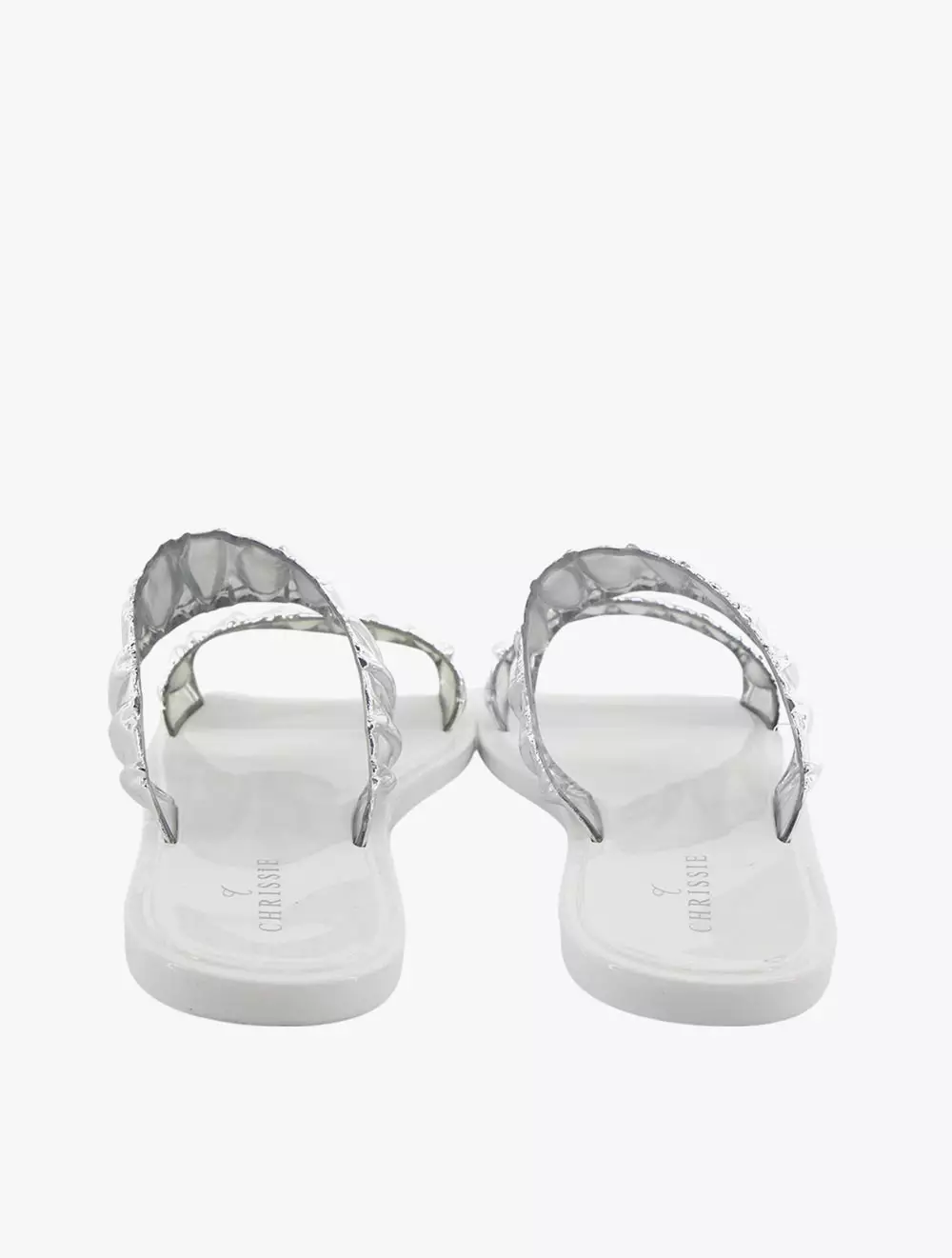 Payless Chrissie Womens Nero Jelly Sandals - Silver_05