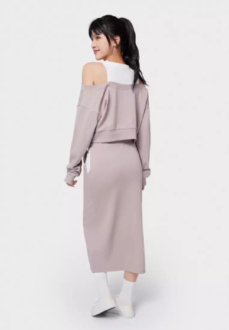 Buy 6IXTY8IGHT SANGO HIGH-RISE WAIST MIDI SKIRT REGULAR FIT SPLIT ...