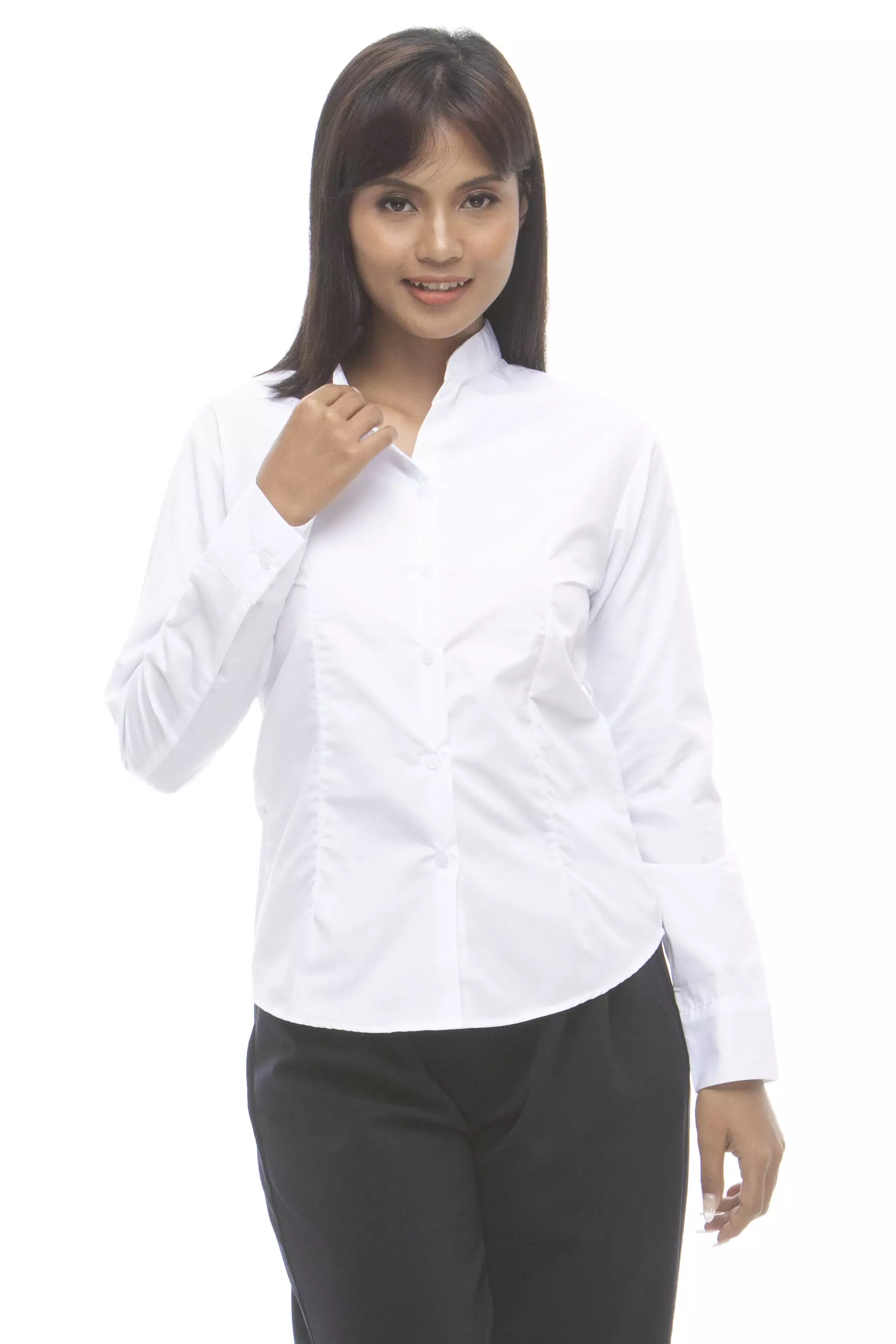 Daisy Long Sleeve Stand Collar Blouse