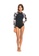 Roxy black Roxy Women ROXY Long Sleeve UPF 50 One-Piece Swimsuit - Anthracite 3C181USA921AC9GS_4