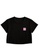 Twenty Eight Shoes black Cropped Silicone Stitched Short Sleeve T-shirt 6012GS21 5F3ECAA8056272GS_1