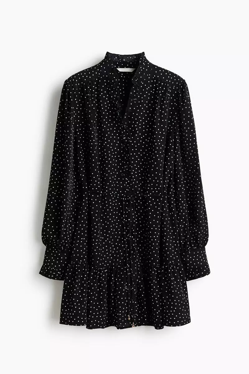 Frill-trimmed dress