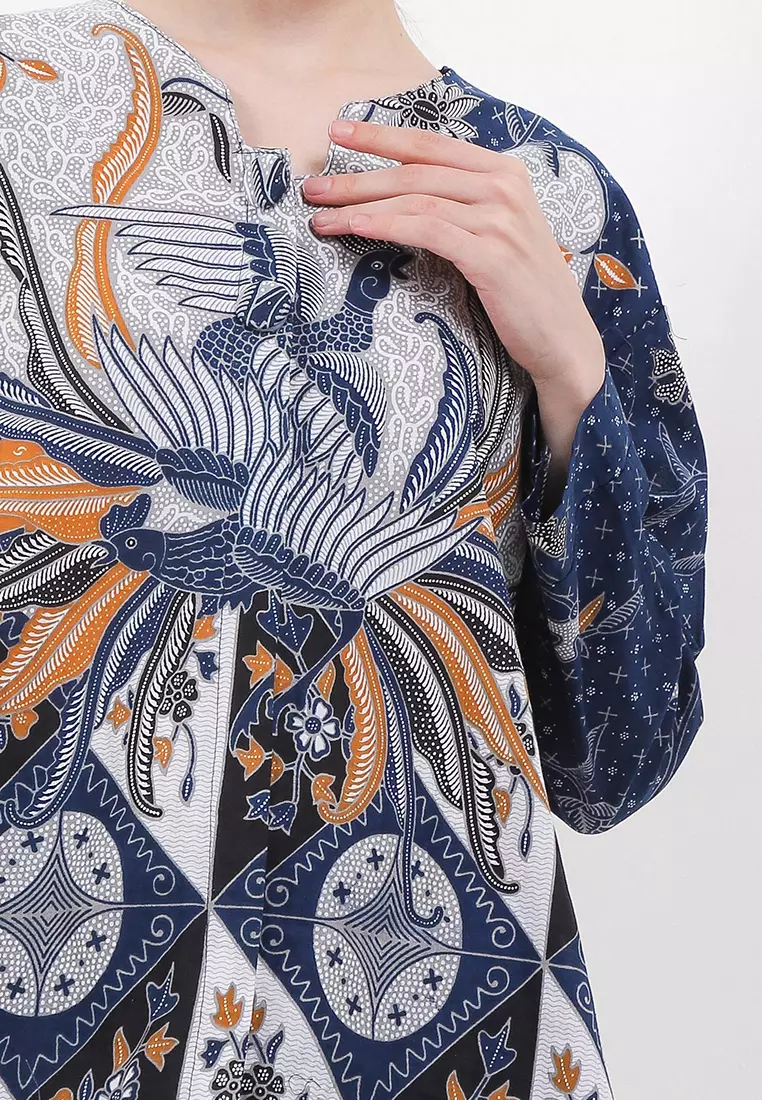 Phineas Blouse Batik Premium Wanita Casual Modern