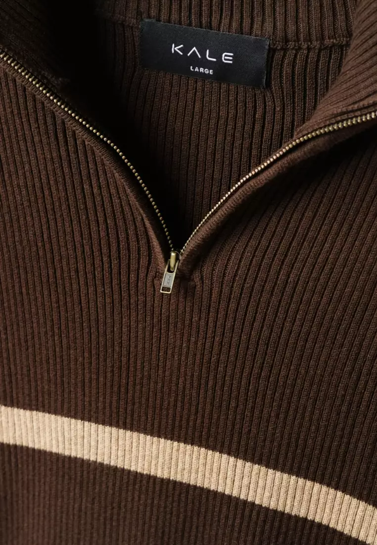 Kale Dickson Brown / Sweater Rajut Lengan Panjang Pria premium berbahan dasar cotton wool