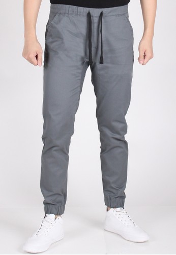 Soft Stretch Jogger Pants - Grey