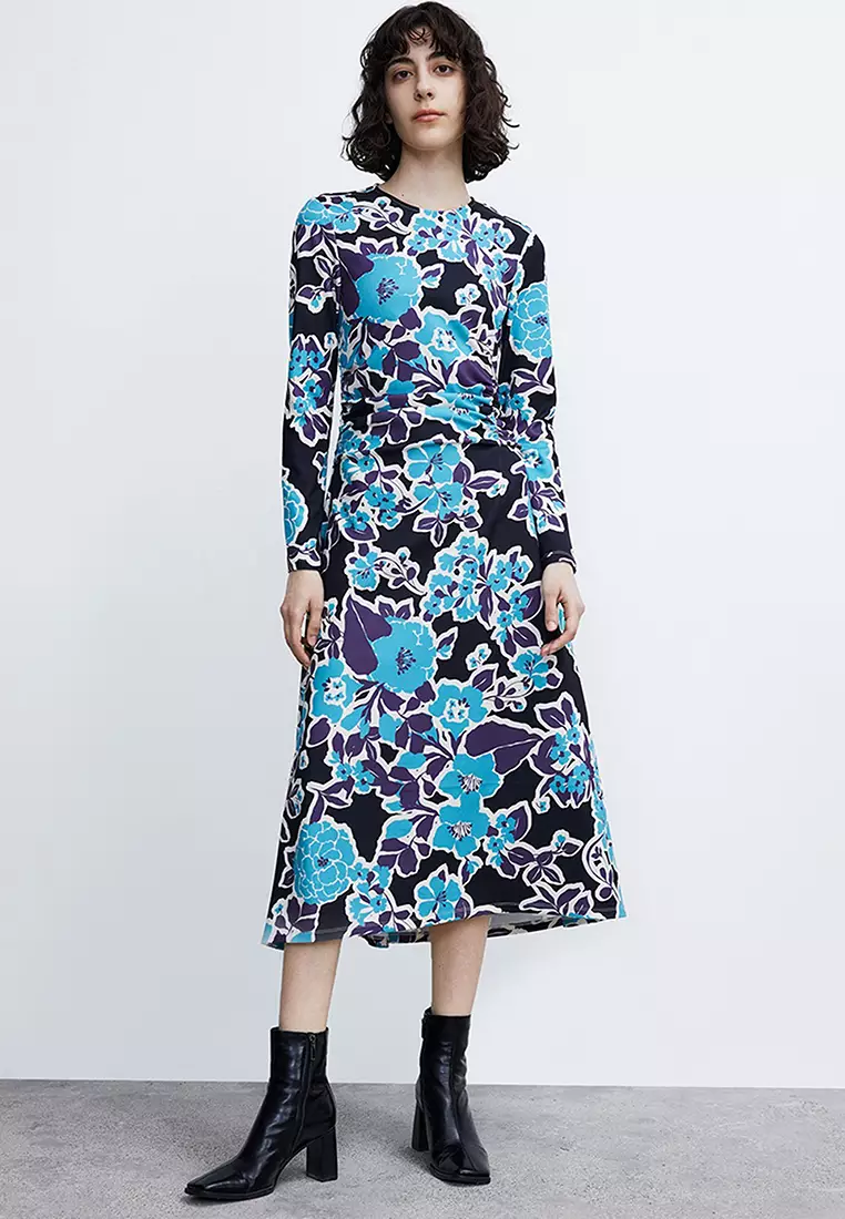 Floral Print Knit Dress