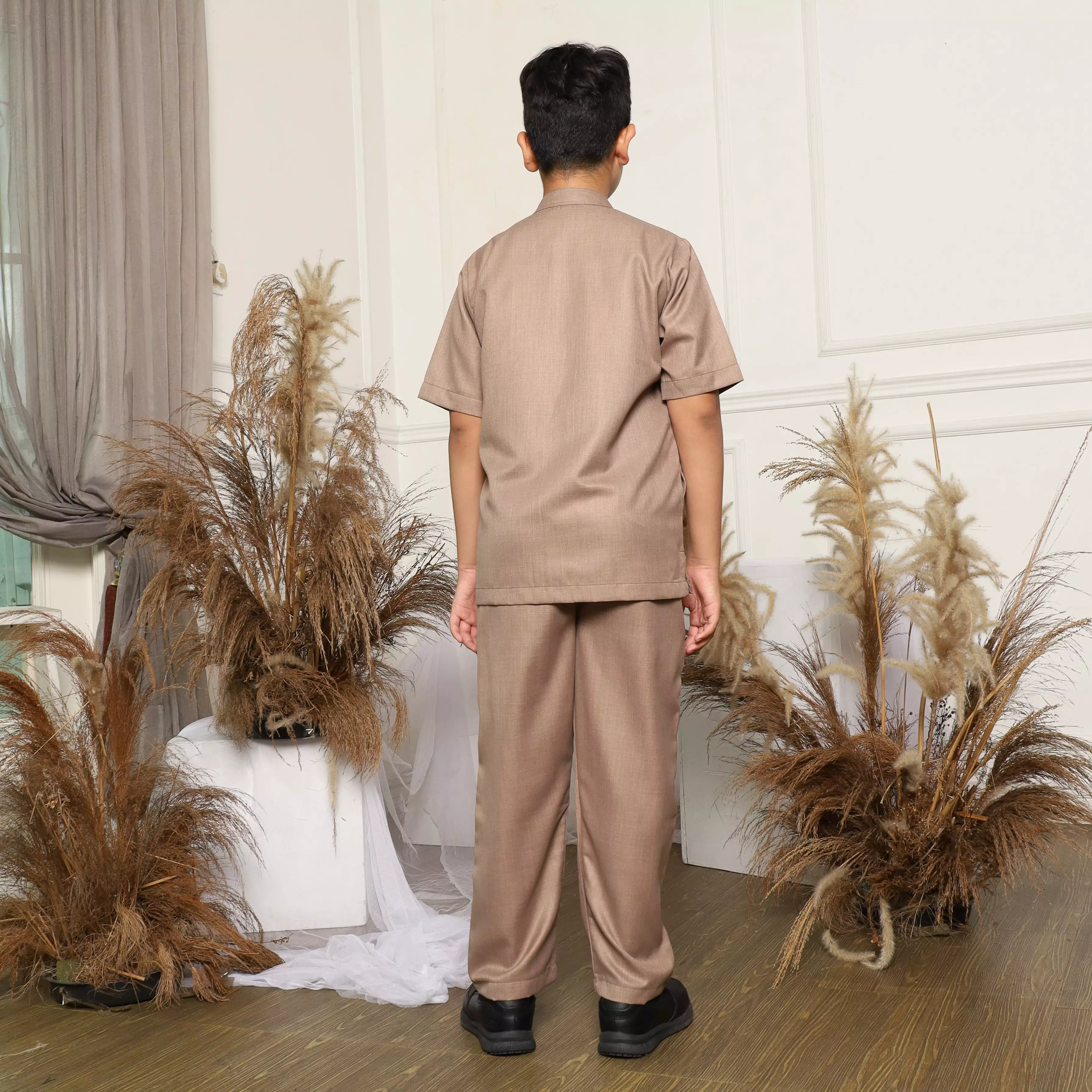 Baju Koko Anak Sarimbit KKA 44 Mocca