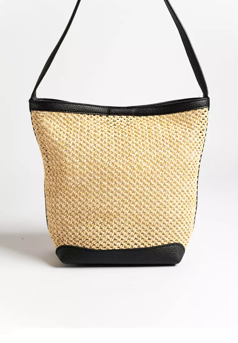 Felicia Raffia Tote Bag
