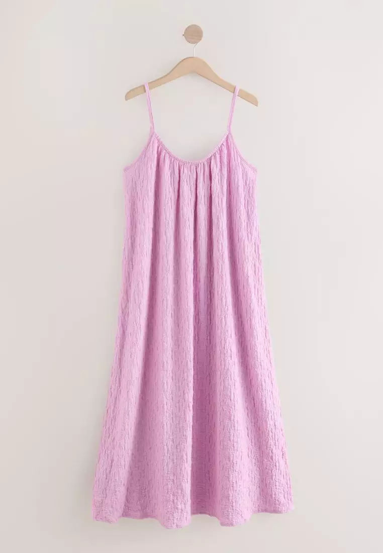 Textured Jersey Maxi Dress