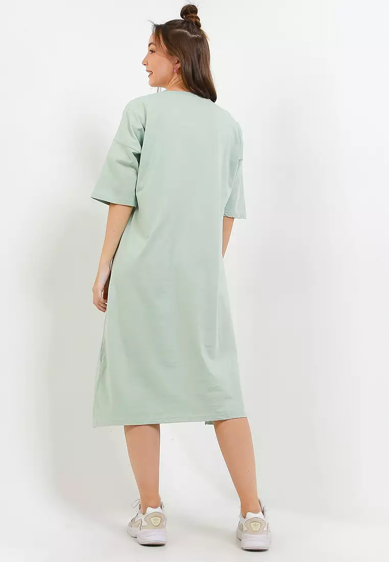 Originals t-shirt dress in mint clearance green