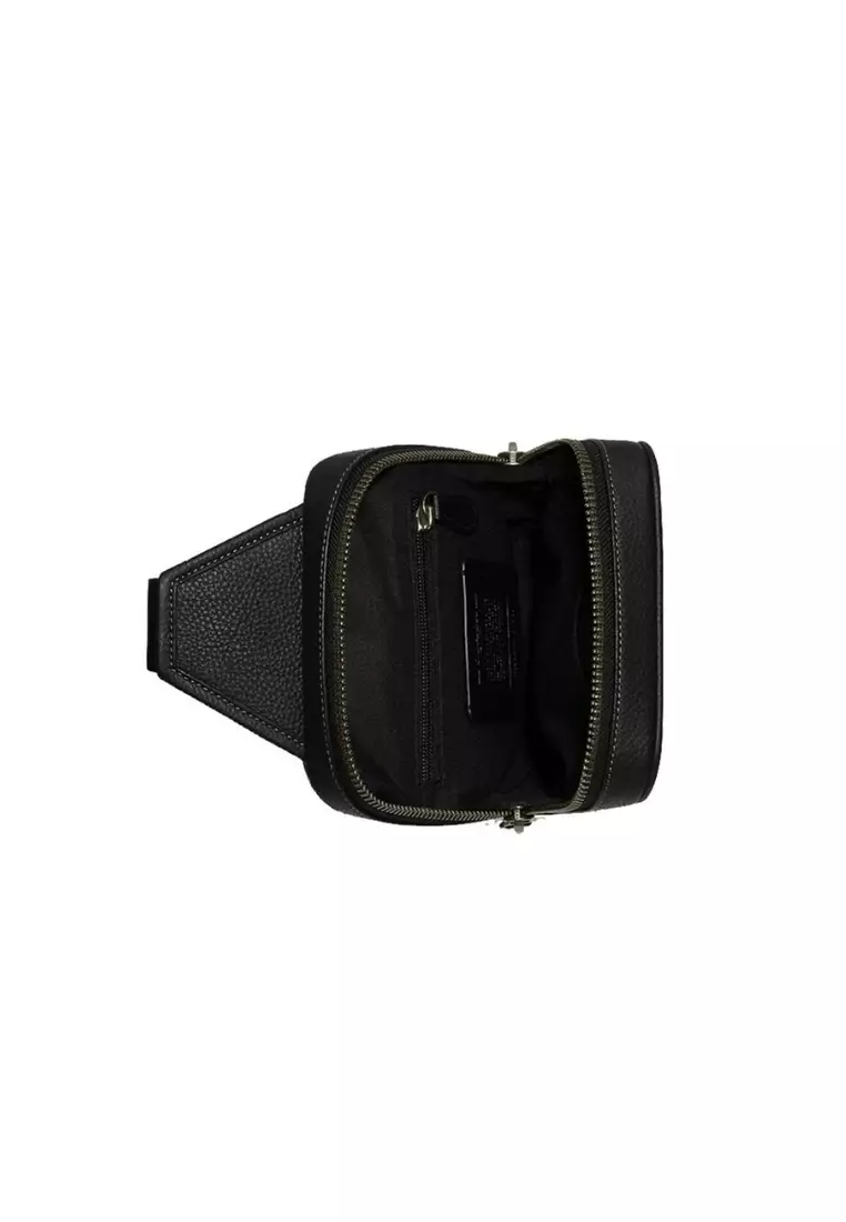 Coach Men Sullivan C9867 Pack With Signature Canvas In Charcoal/Black