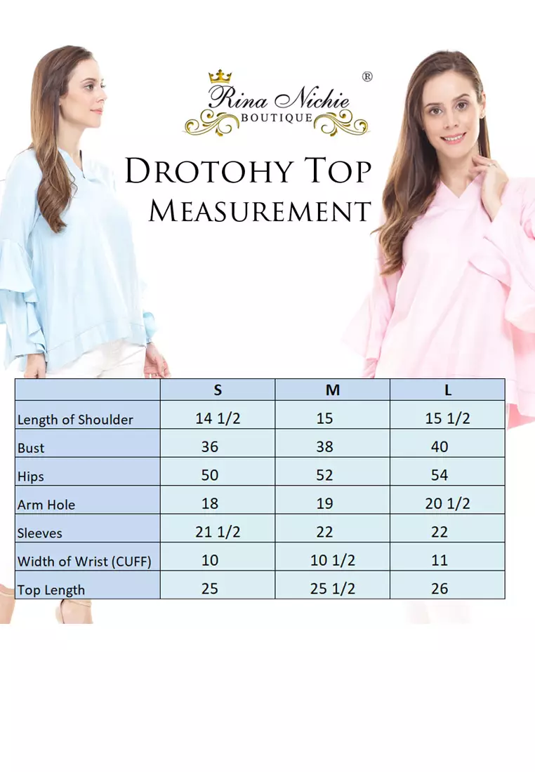 Dorothy Ruffles Sleeves Top Cotton Linen in Sky Blue