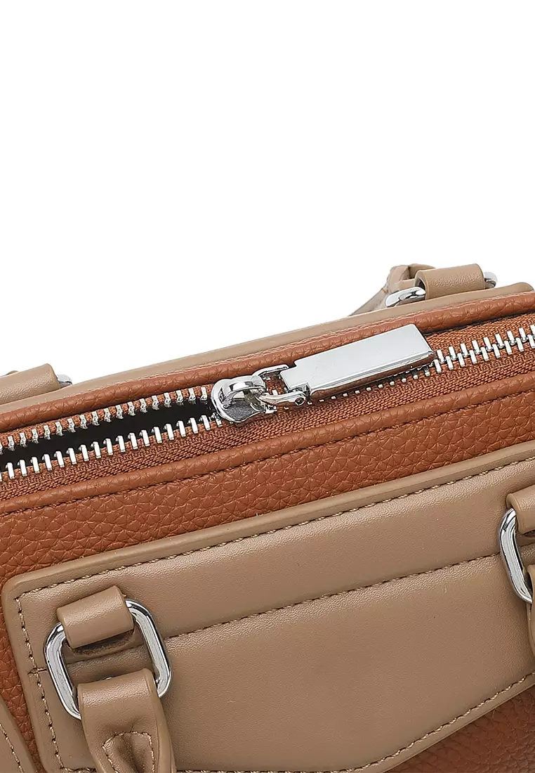 Women's Top Handle Bag / Sling Bag / Crossbody Bag / Shoulder Bag - Brown