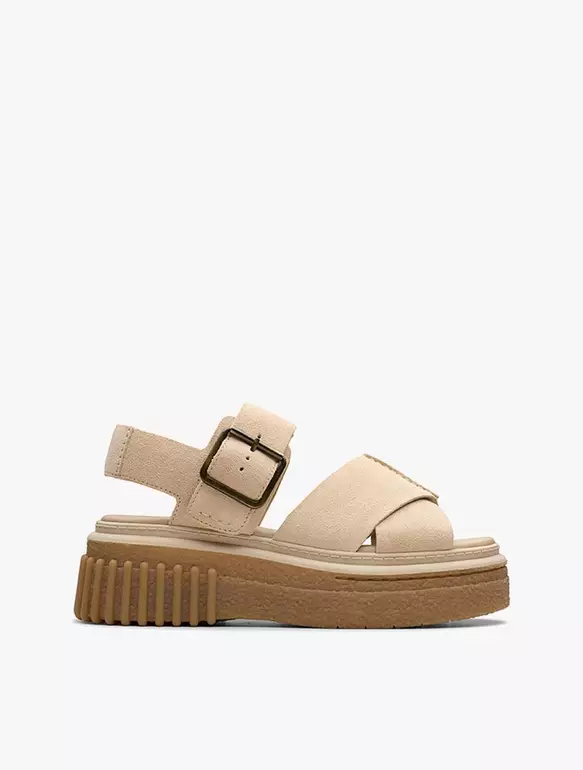 Clarks Evamar Wish Ecru Suede