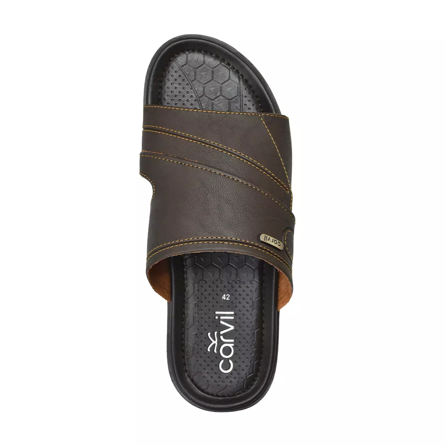 Carvil Sandal Pria Wolves-03 M Dark Brown