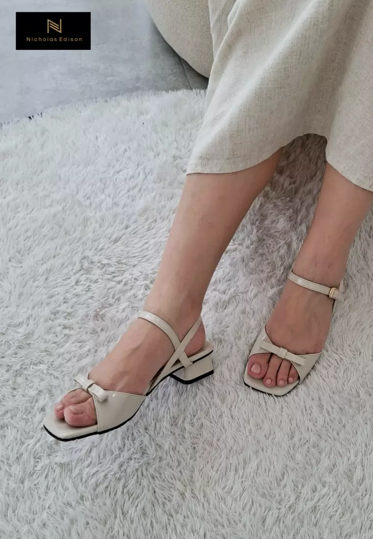 Nicholas Edison Heel Lani Cream