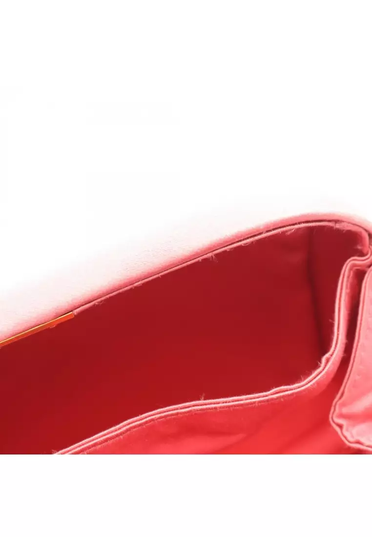 Pre-Loved Prada RASO Clutch bag satin pink