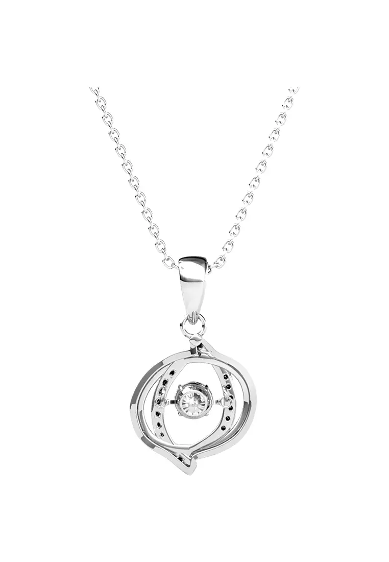 Victoria Pendant WG - Kalung Crystal by Her Jewellery