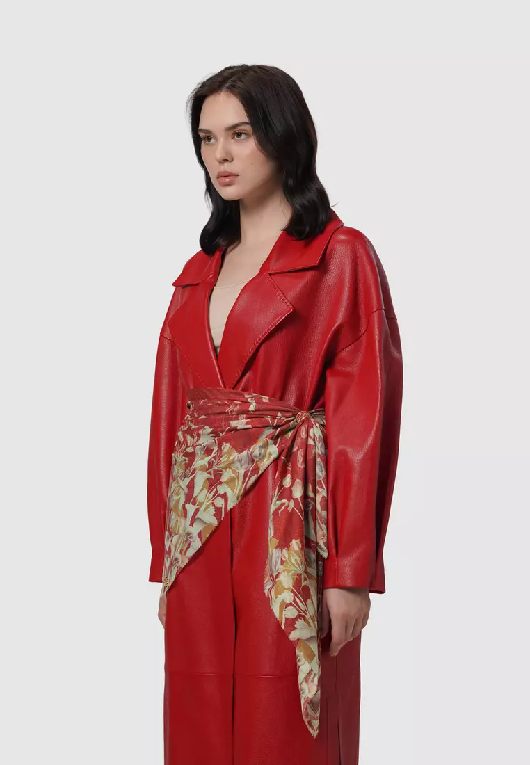 Tulip Voile Square - Cherry