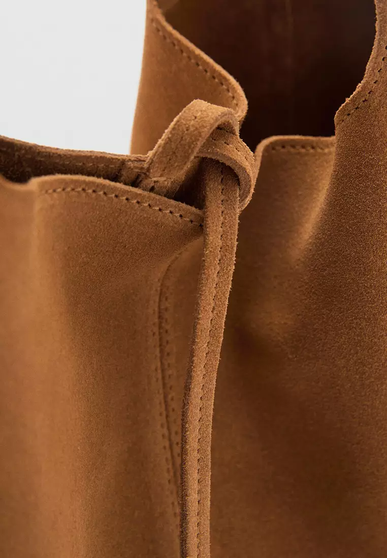 Suede Shopper Bag