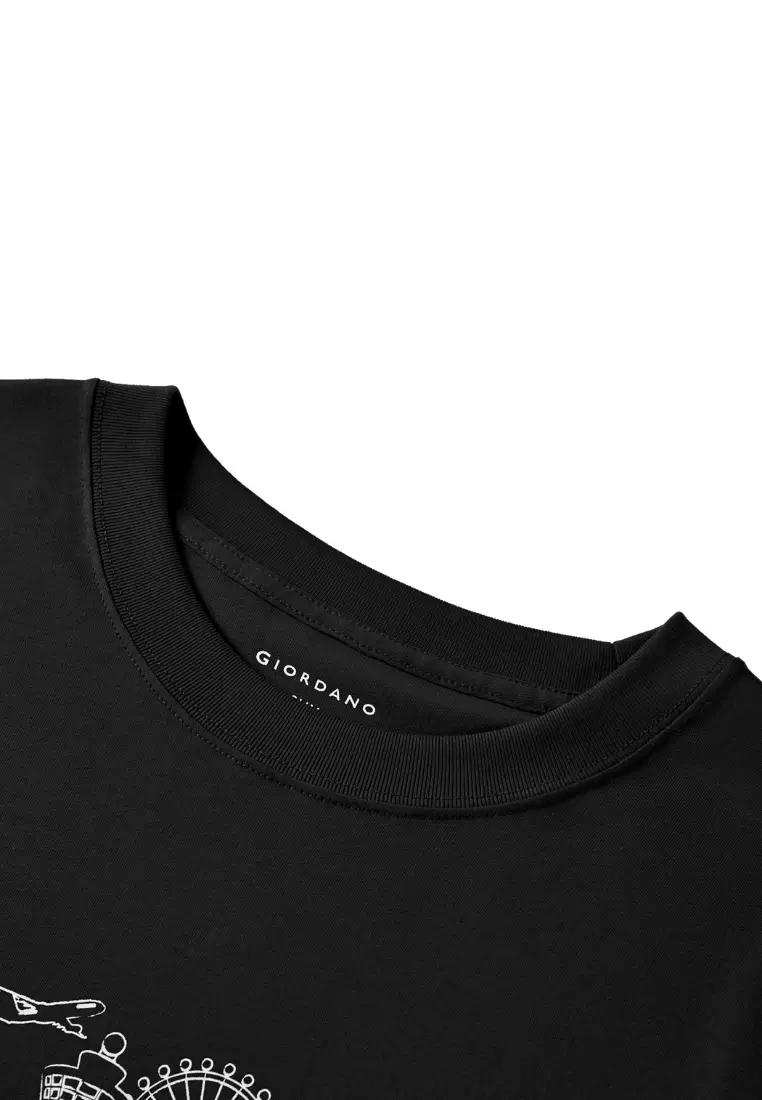 Giordano Men NDP 2026 Collection Slim Fit Crew Neck Printed T-Shirt (Singapore National Day Parade Collection)