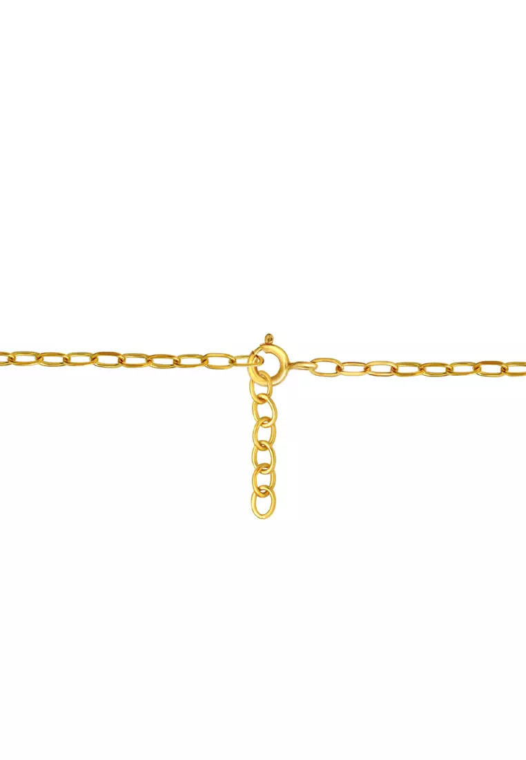TOMEI Infinity Tie Bracelet, Yellow Gold 916