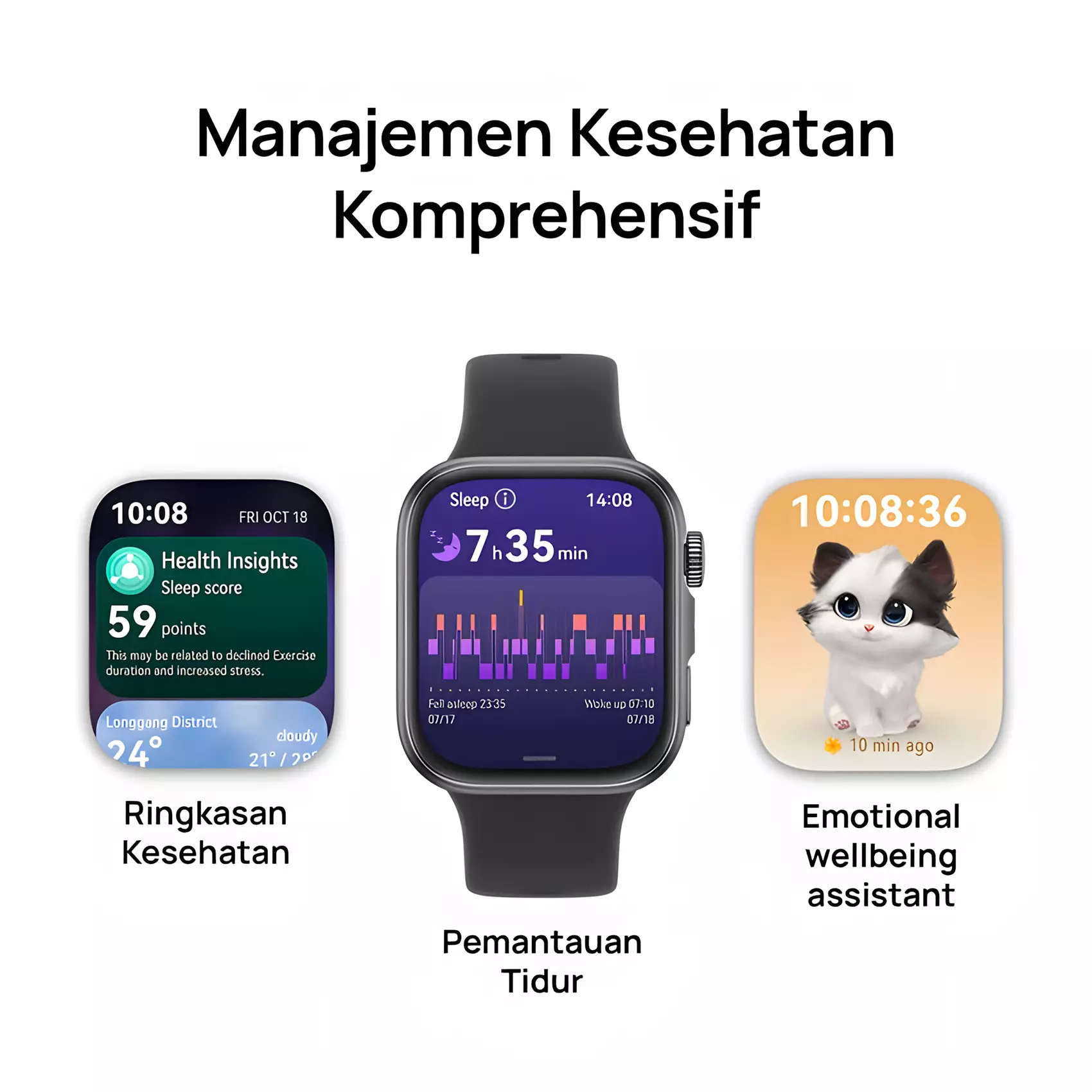 HUAWEI WATCH FIT 4 Series | Stylish Design | GPS | 10-Day Battery Life* | Sports Tracking | Health Management - White