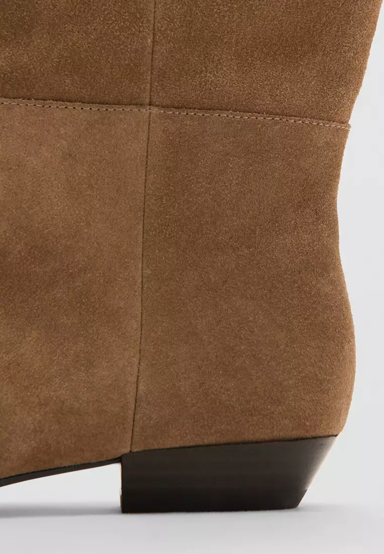 High-Leg Suede Boots