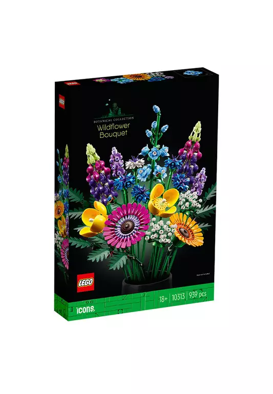 Icons 10313 Wildflower Bouquet, Age 18+, Building Blocks, 2023 (939pcs)