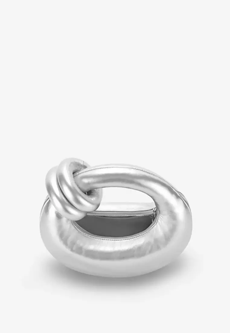 Abacus Top Handle Bag - Silver