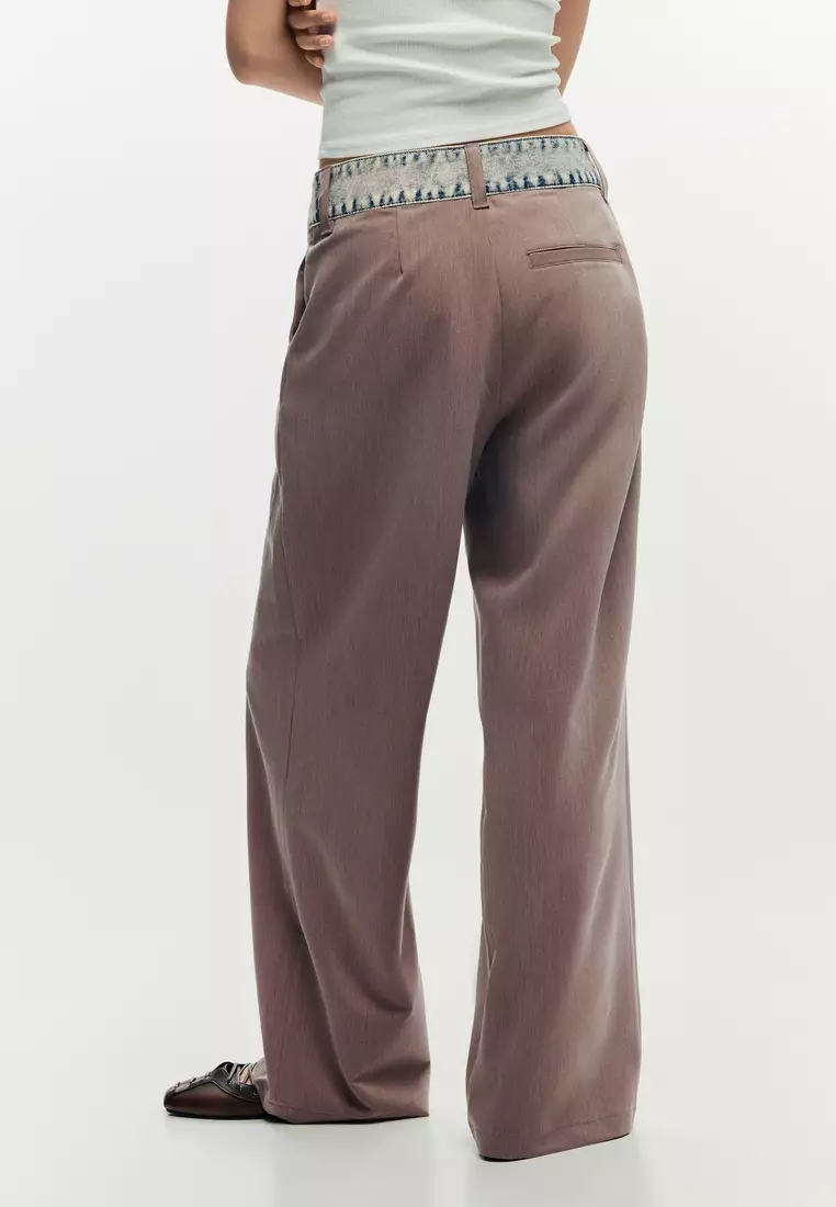 WOVEN LONG TROUSERS